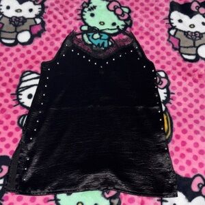 Zara Black Top with Stud Accents